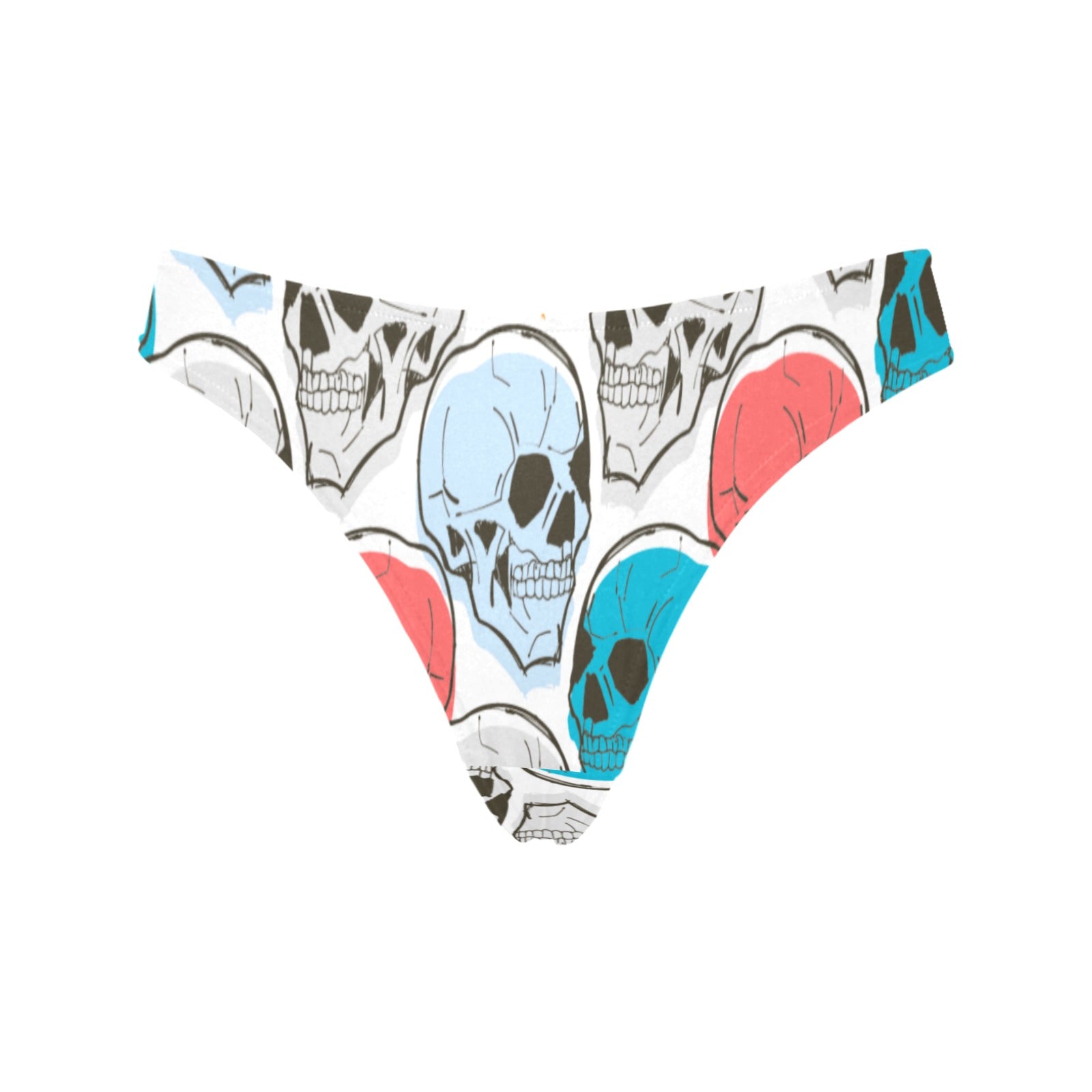 Colorful Skulls Classic Thong