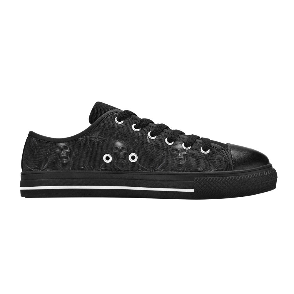 Gothic Skull Pattern Aquila Canvas Shoes