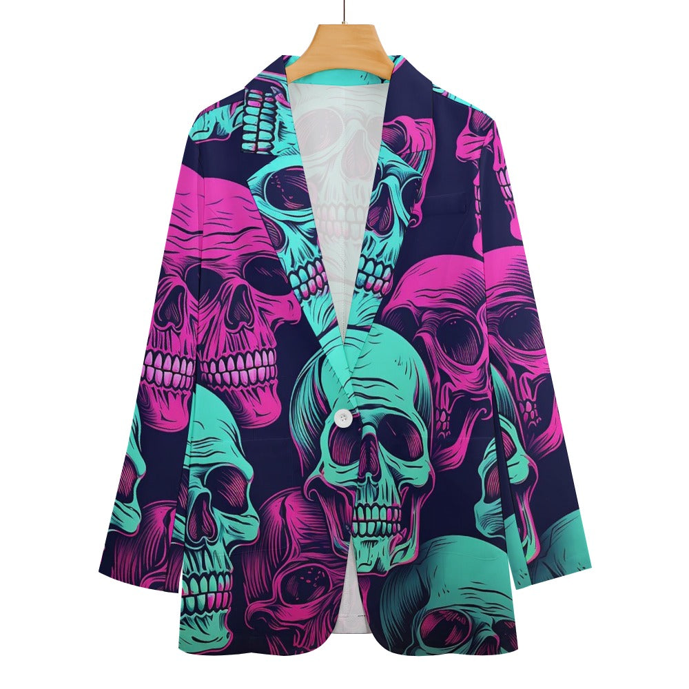 Neon Skulls Casual Suit Jacket