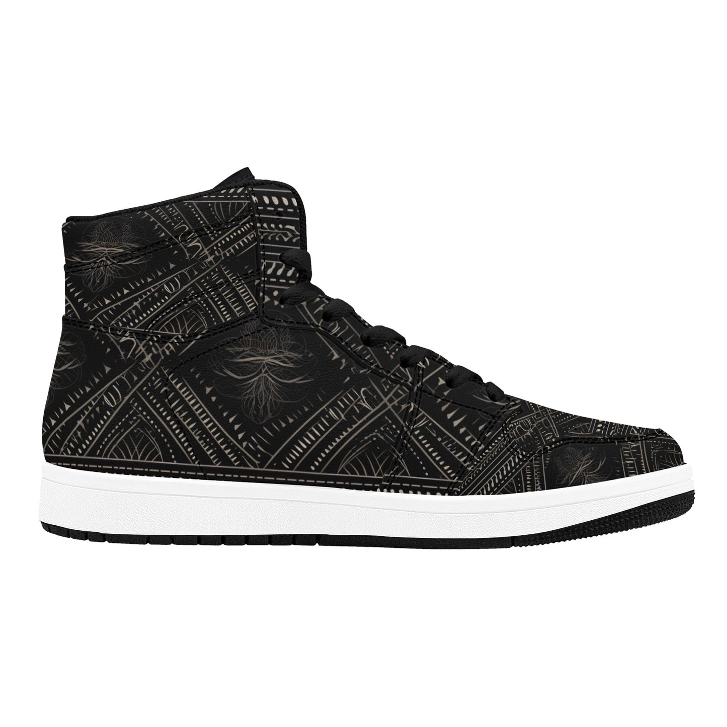 Gothic Design Men's High Top Sneakers