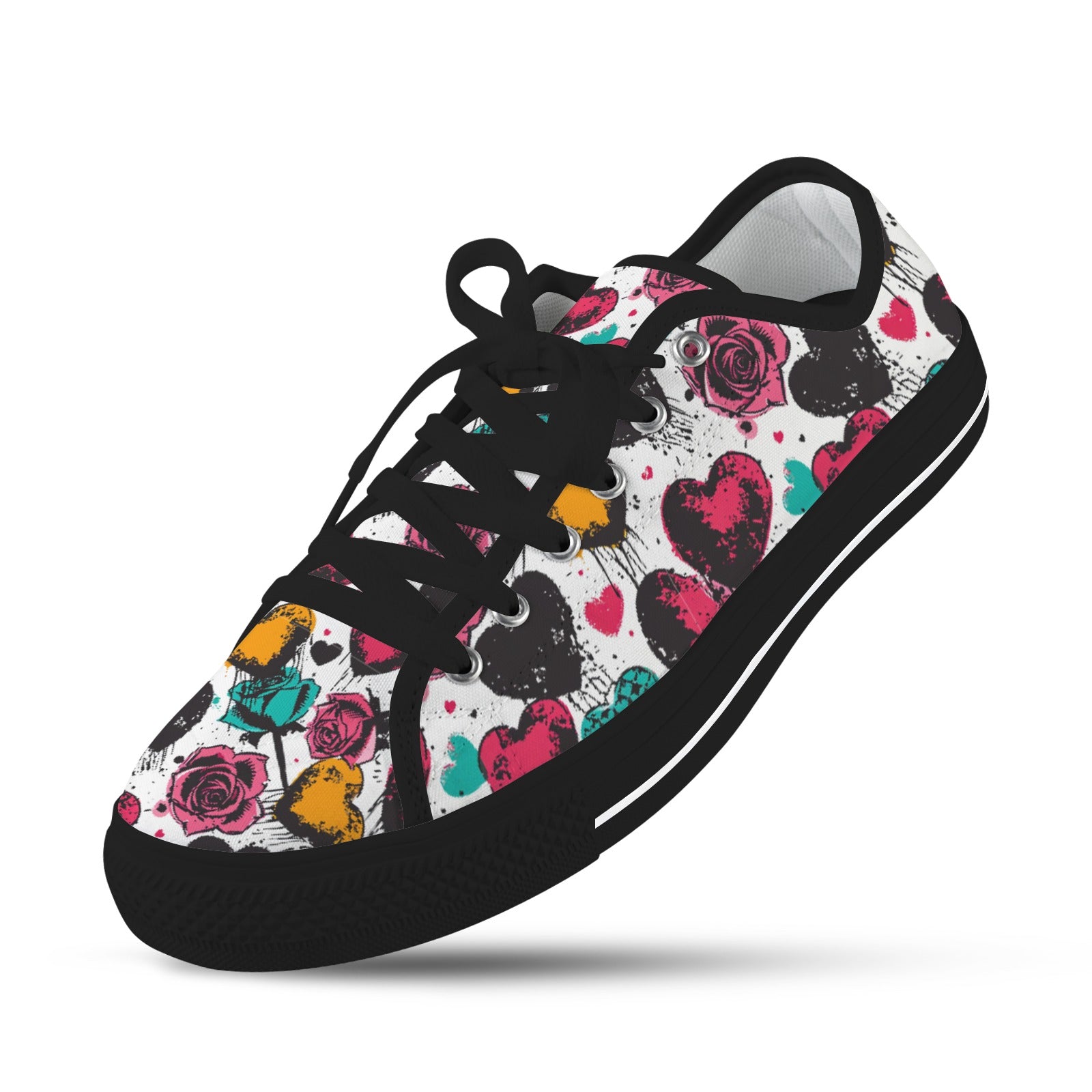 Rebel Hearts Low Top Women's Shoes