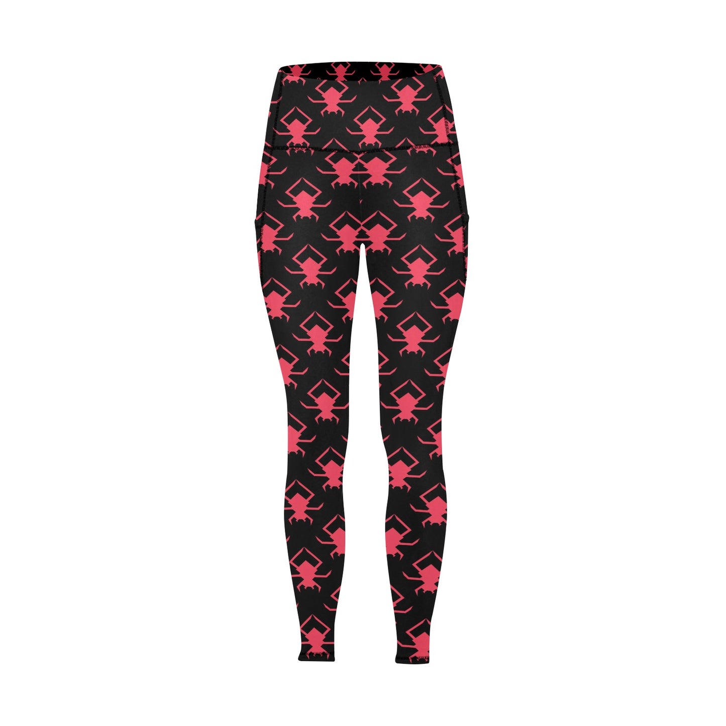 Pink Spider Leggings with Pockets