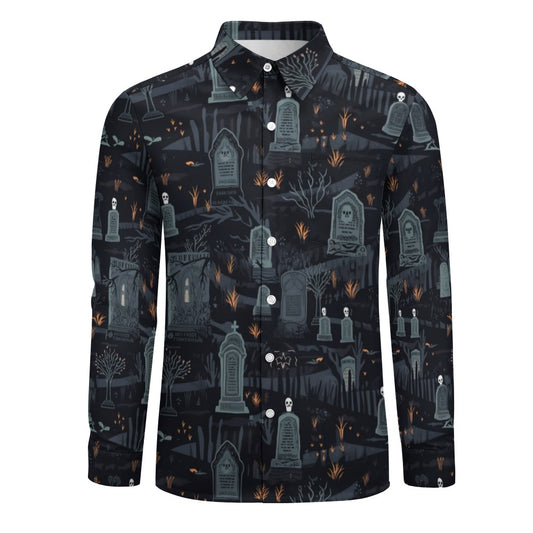 Graveyard Casual One Pocket Long Sleeve Shirt