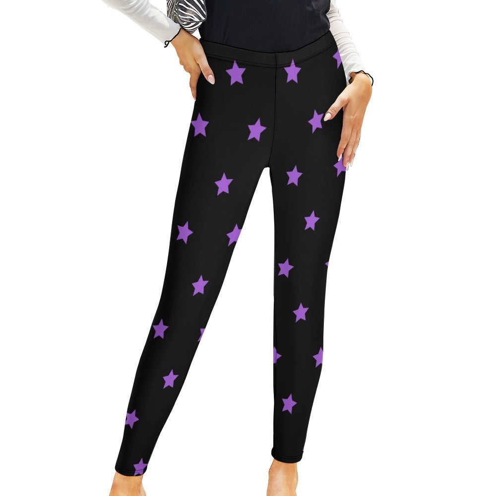 Purple Star Leggings