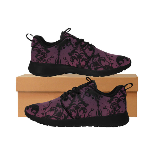 Gothic Purple Design Women's Pull Loop Sneakers