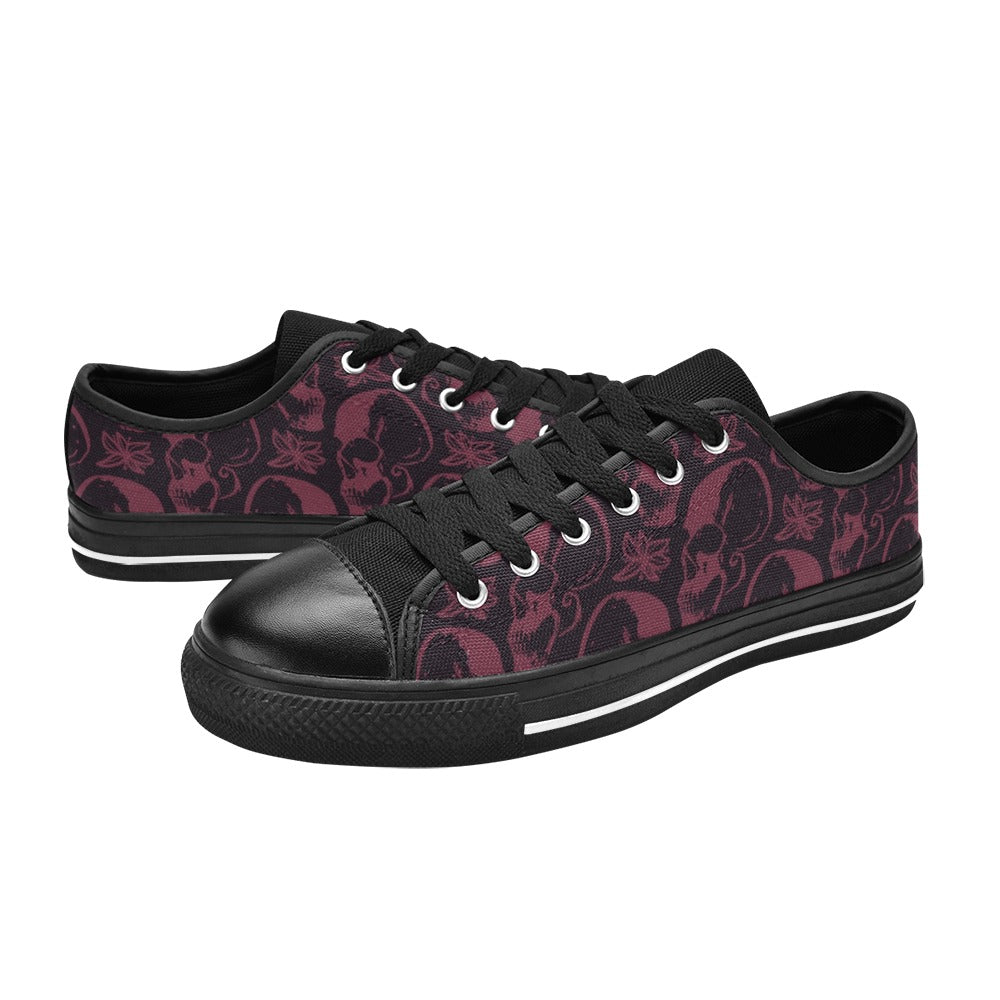 Purple Skulls Aquila Canvas Shoes