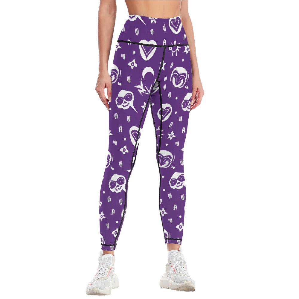 Gothic Purple Yoga Pants