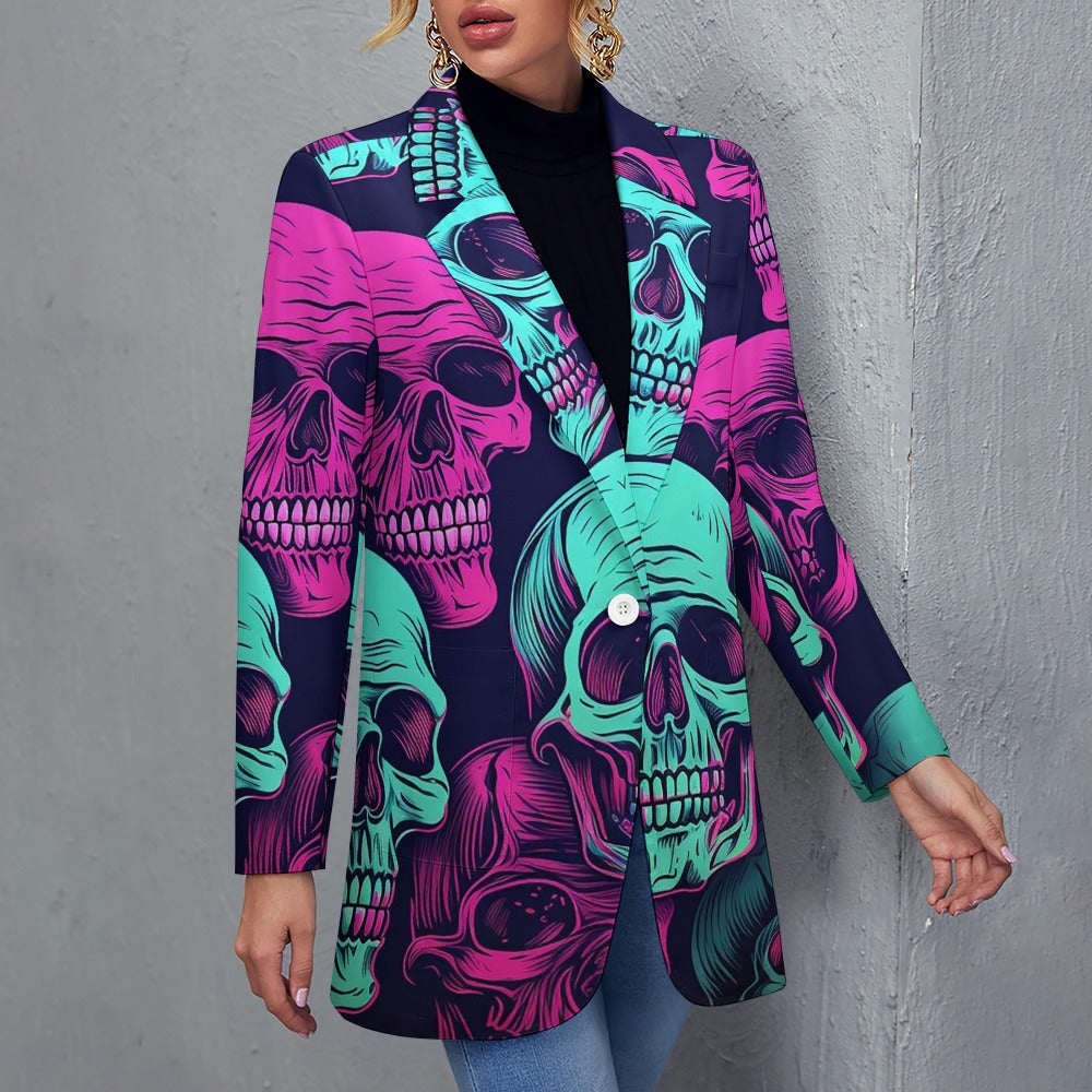 Neon Skulls Casual Suit Jacket