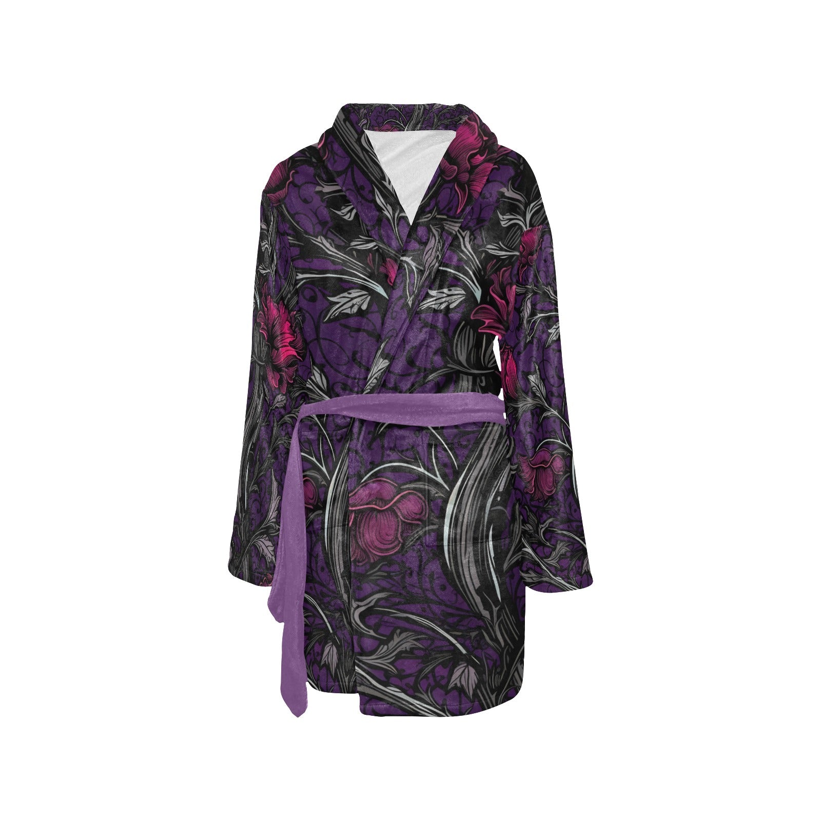 Gothic Rose And Vine Night Robe – Grim Haven Clothing