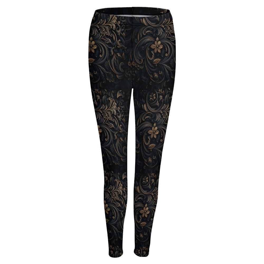 Gothic Floral Leggings