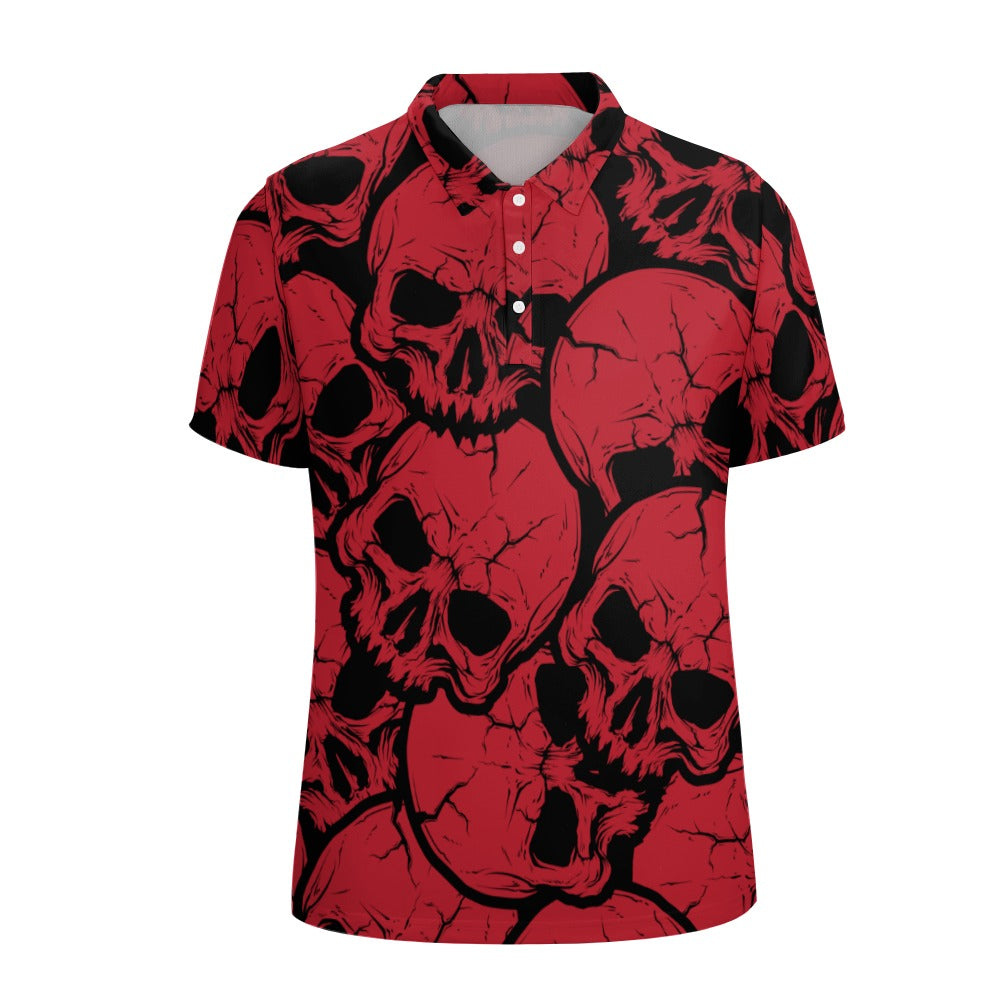 Red Skulls Polo Shirt