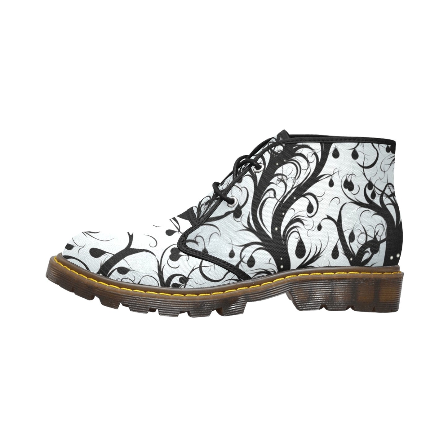 Vines Of Darkness Canvas Chukka Boots