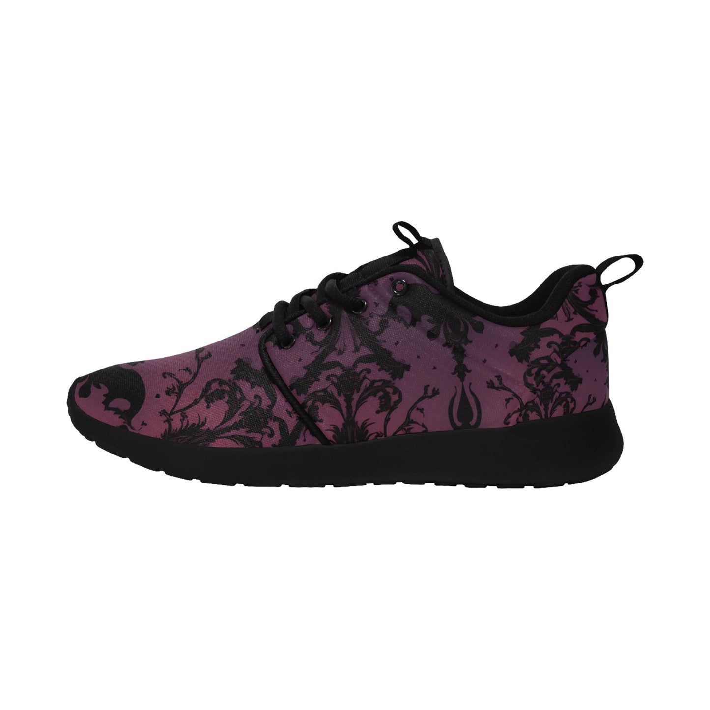 Gothic Purple Design Women's Pull Loop Sneakers