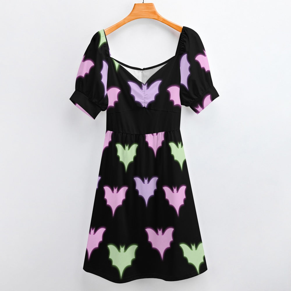 Neon Bats Sweetheart Dress