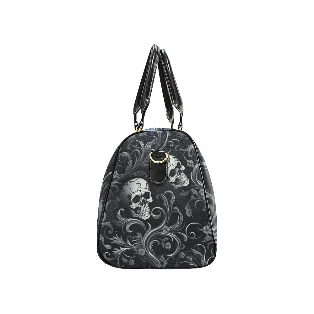 Gothic Vines And Skulls Large Travel Bag