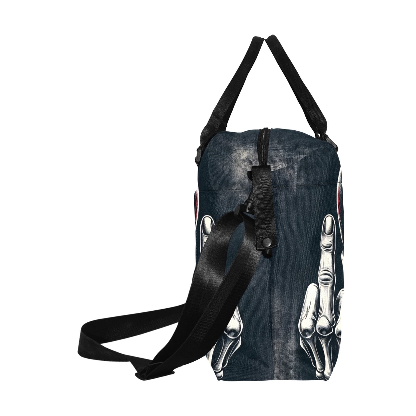 Middle Finger Skull Large Capacity Duffle Bag