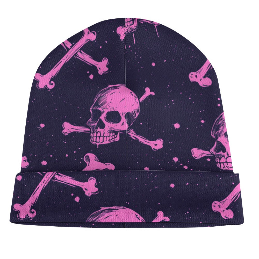 Pink Skulls Beanie