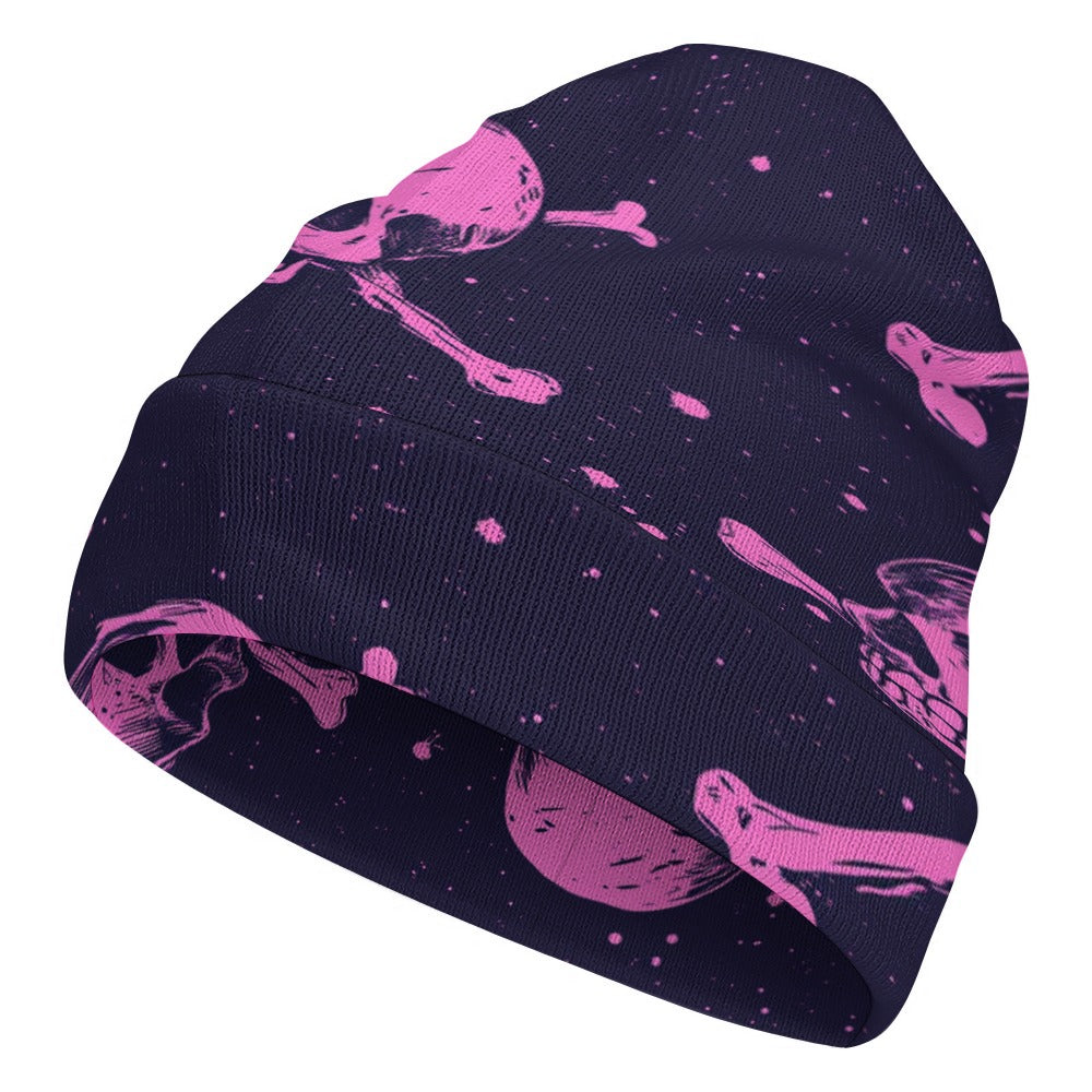 Pink Skulls Beanie