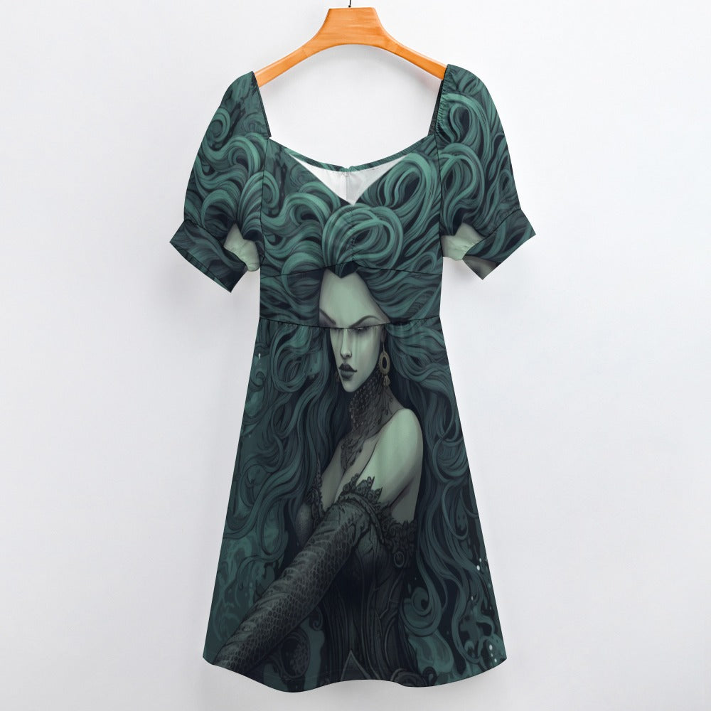 Gothic Mermaid Sweetheart Dress