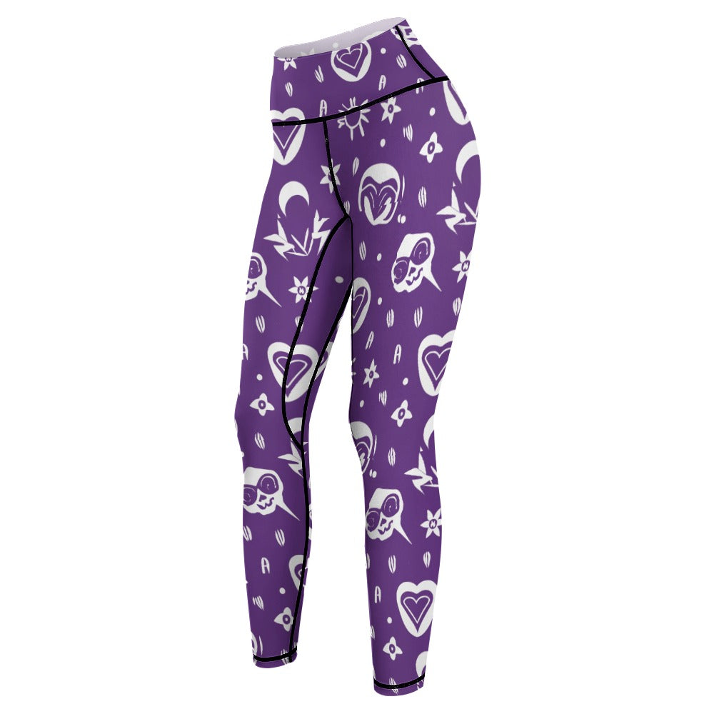 Gothic Purple Yoga Pants