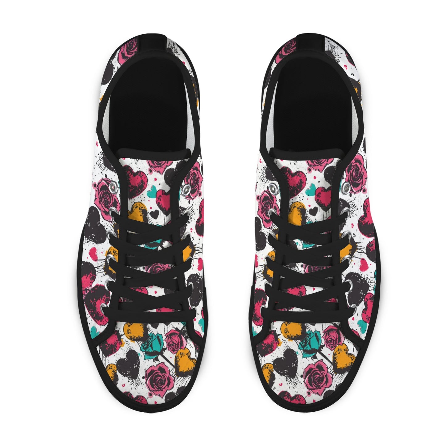 Rebel Hearts Low Top Women's Shoes