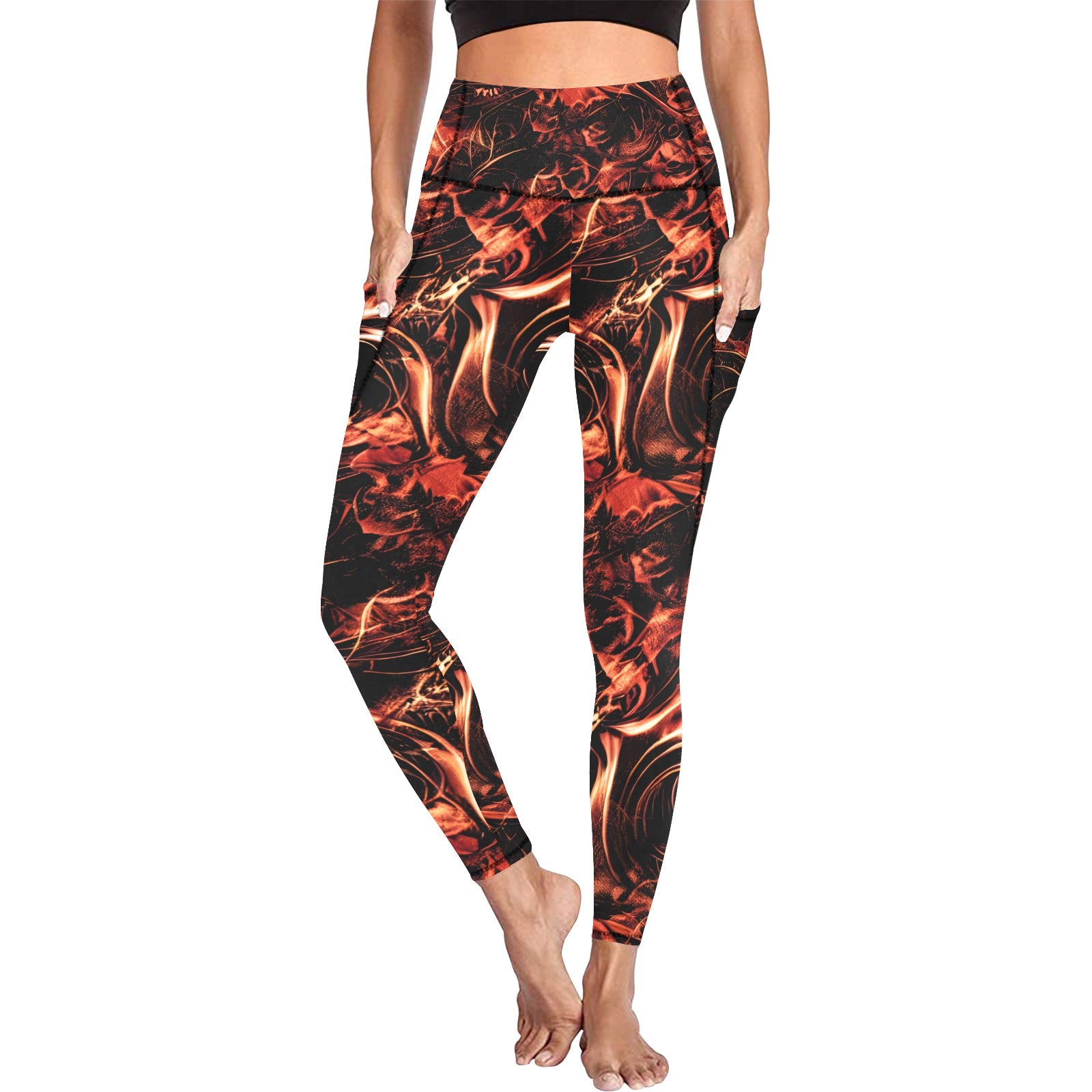 Fire Storm Leggings with Pockets