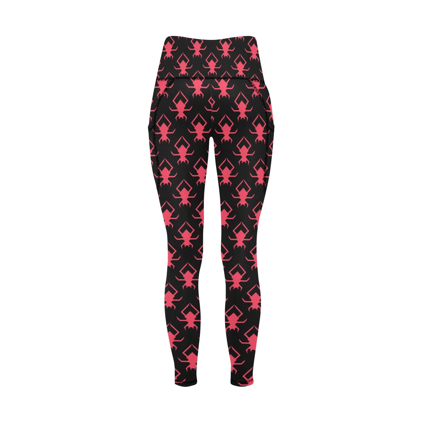 Pink Spider Leggings with Pockets
