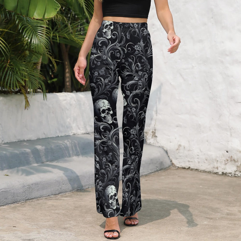 Dark Skulls Flared Pants