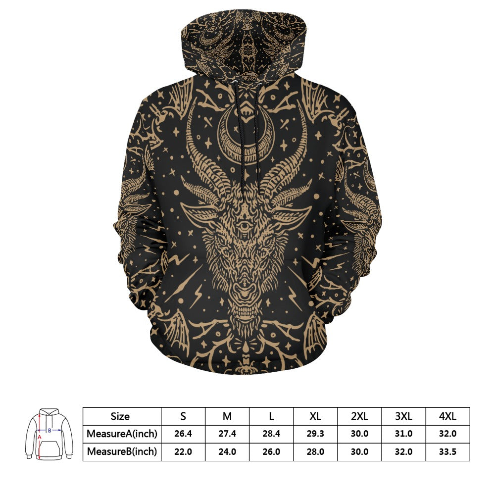 Baphomet And The All Seeing Eye Hoodie