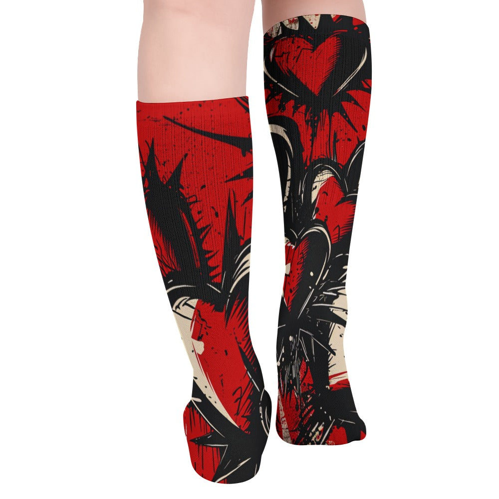 Punk Hearts  Breathable Stockings (5 Pack)