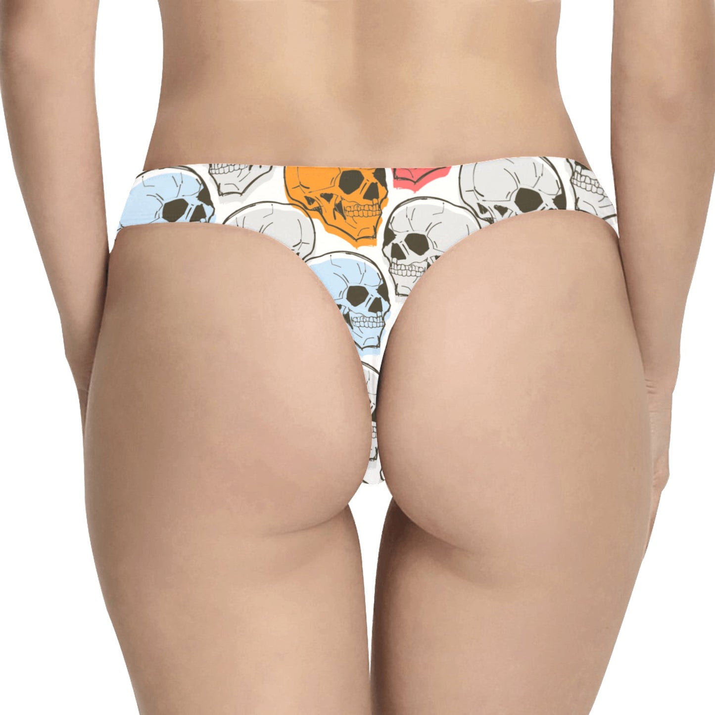 Colorful Skulls Classic Thong