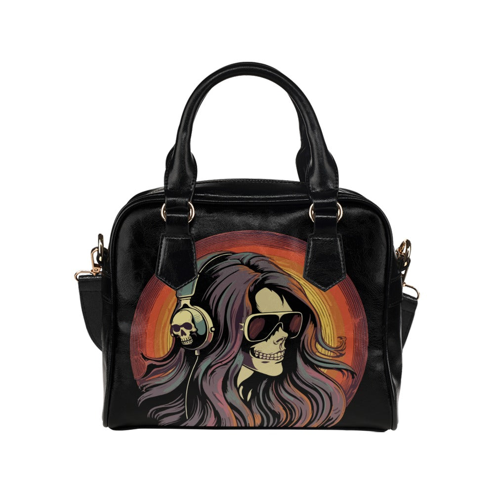 Punk Rock Skull Girl Shoulder Handbag