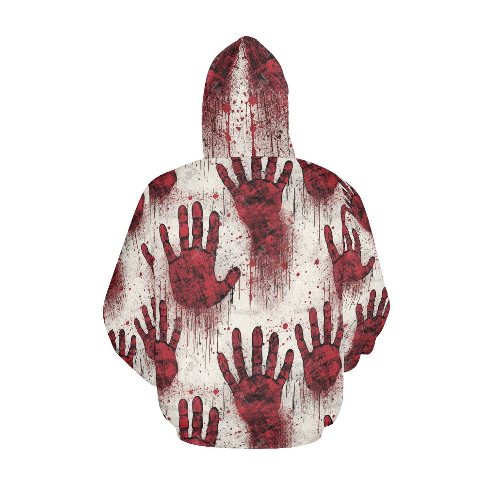 Bloody Hand Prints Hoodie