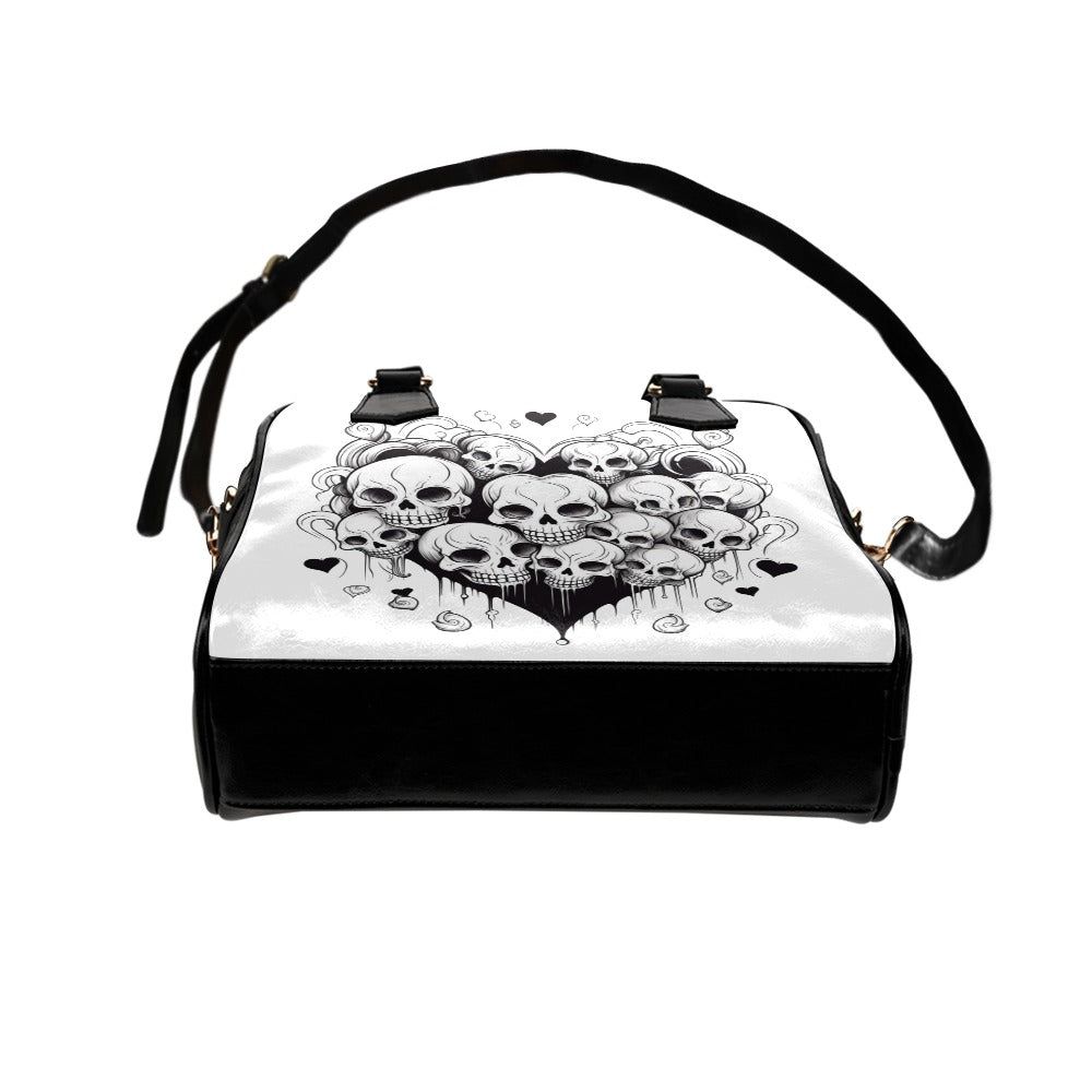 Skull Heart Shoulder Handbag