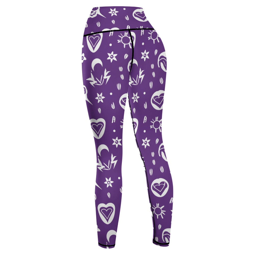 Gothic Purple Yoga Pants