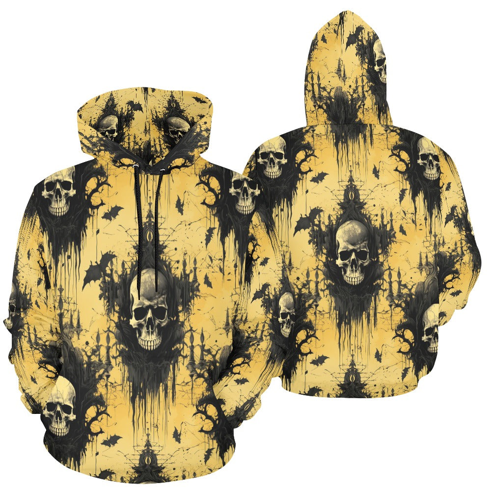 Skulls Faded Yellow Hoodie