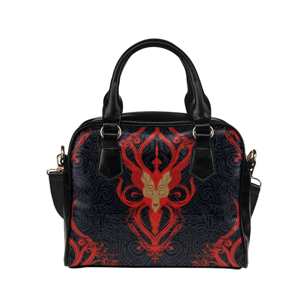 Demonic Design Shoulder Handbag