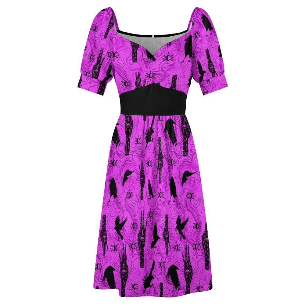 Witch Symbols Sweetheart Dress