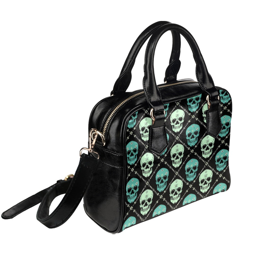 Skull Pattern Shoulder Handbag