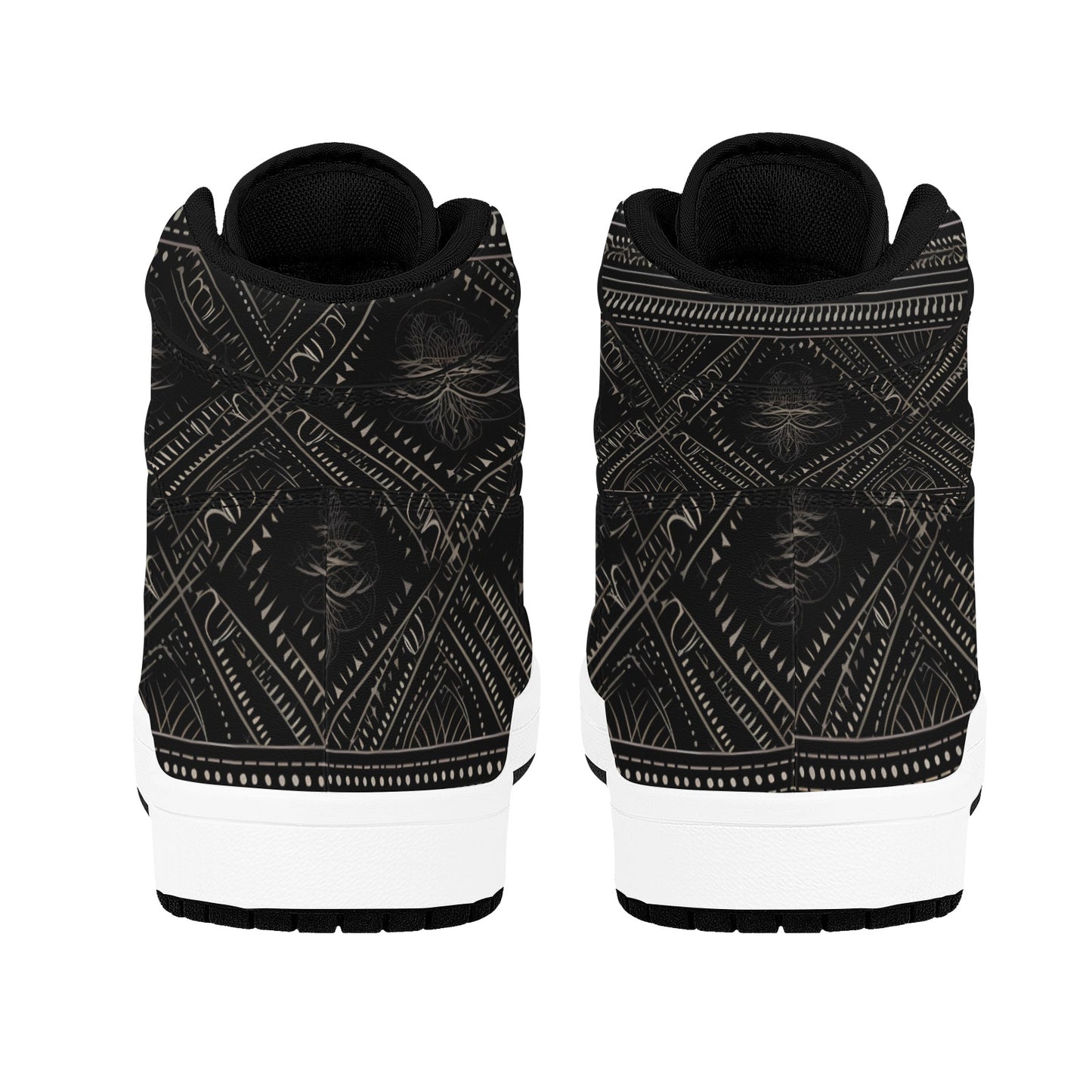 Gothic Design Men's High Top Sneakers