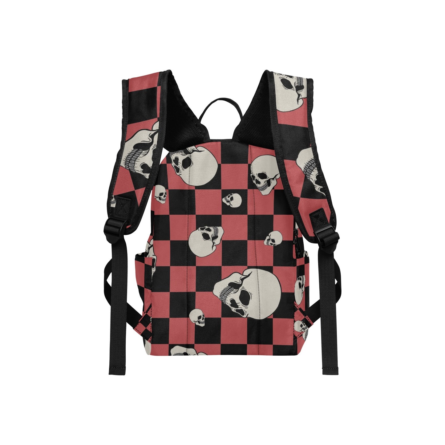 Checkers And Skulls Lightweight Casual Backpack