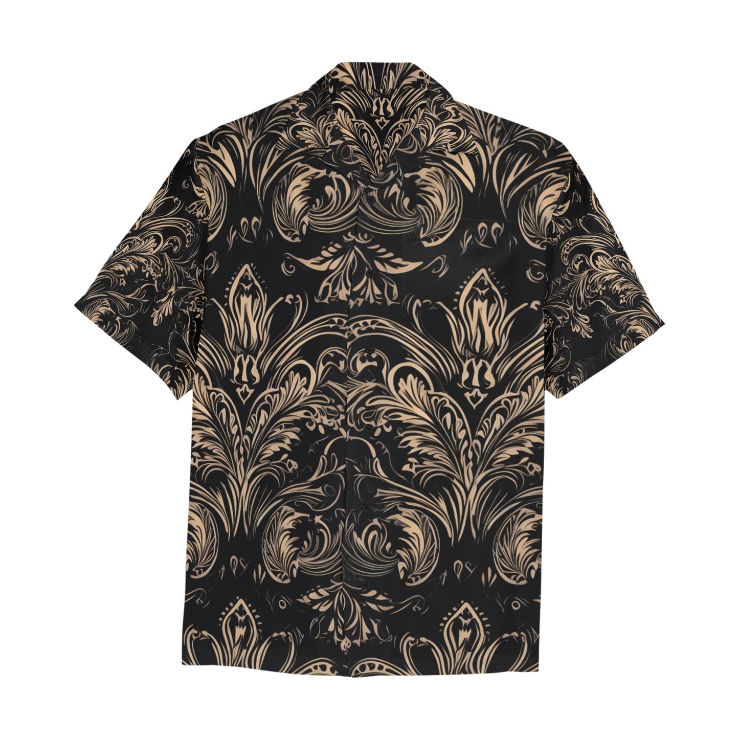 Gothic Design Hawaiian Shirt With Chest Pocket