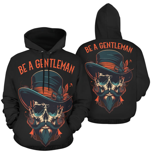 Be A Gentleman Skull Hoodie