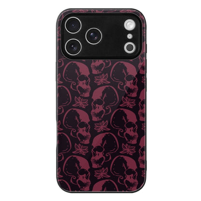 Purple Skulls Apple iPhone 17 Series Glass Phone Case