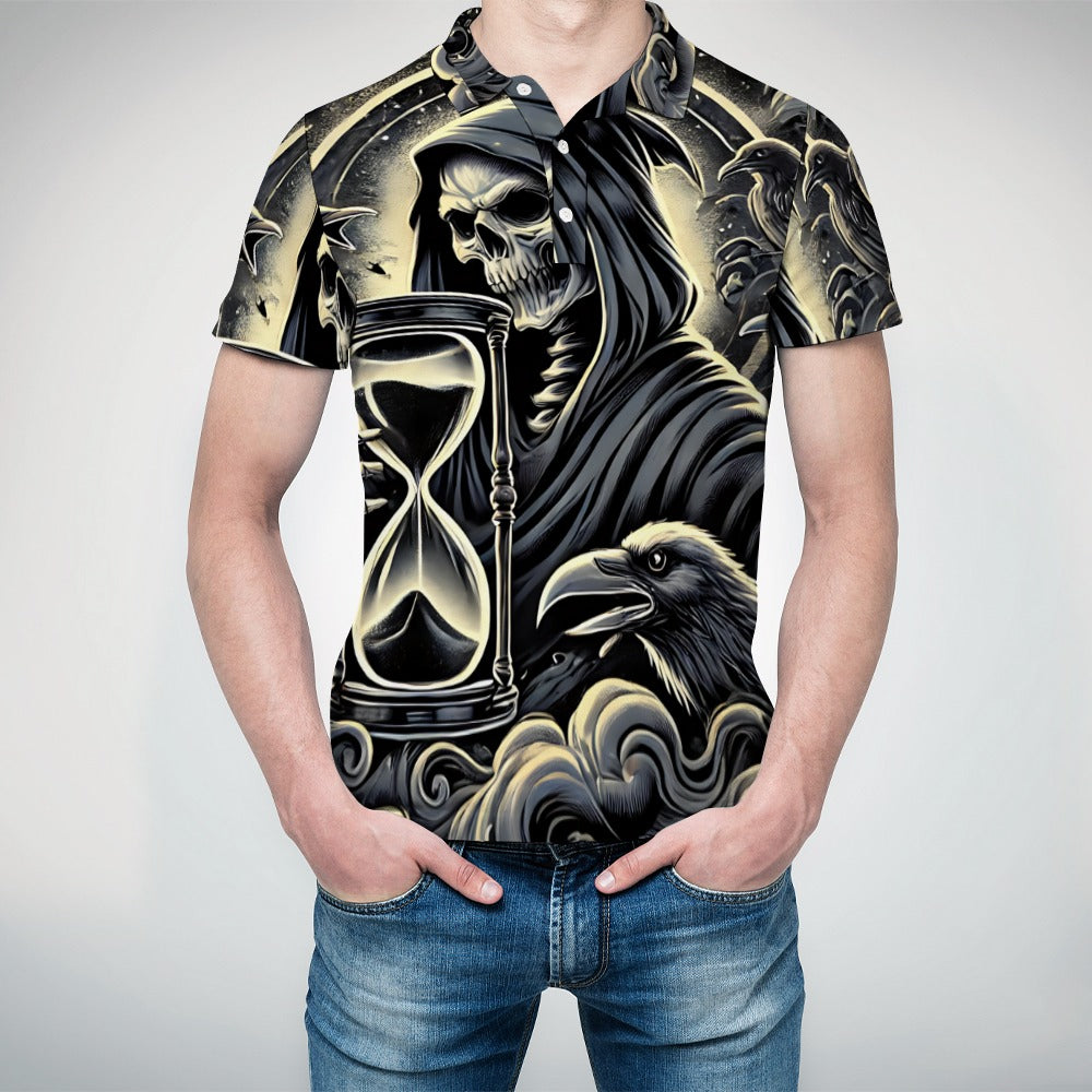 The Reaper's Hourglass Polo Shirt