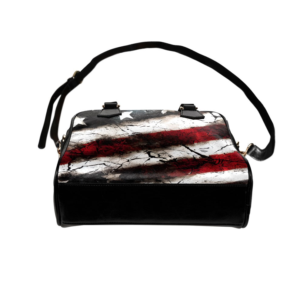 Grunge USA Shoulder Handbag