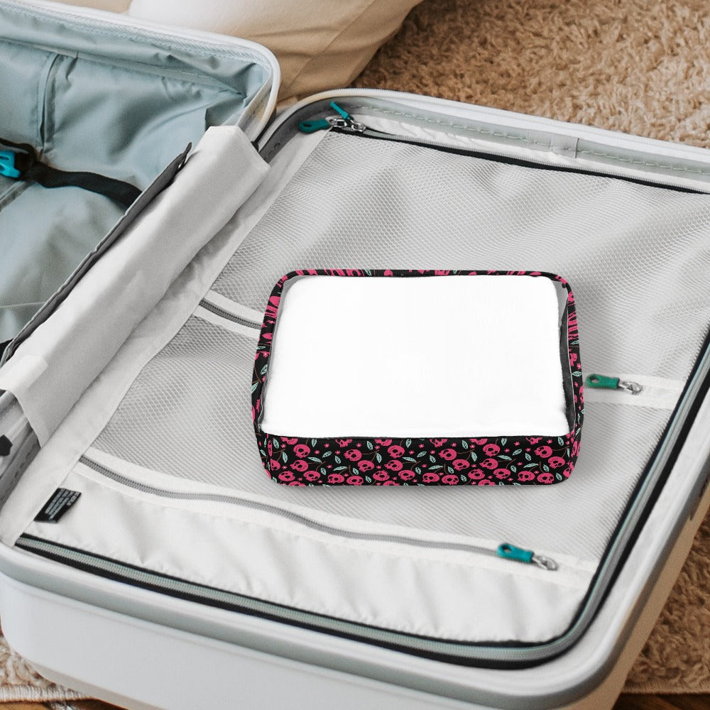 Cherry Skulls Transparent Storage Bag Five in One