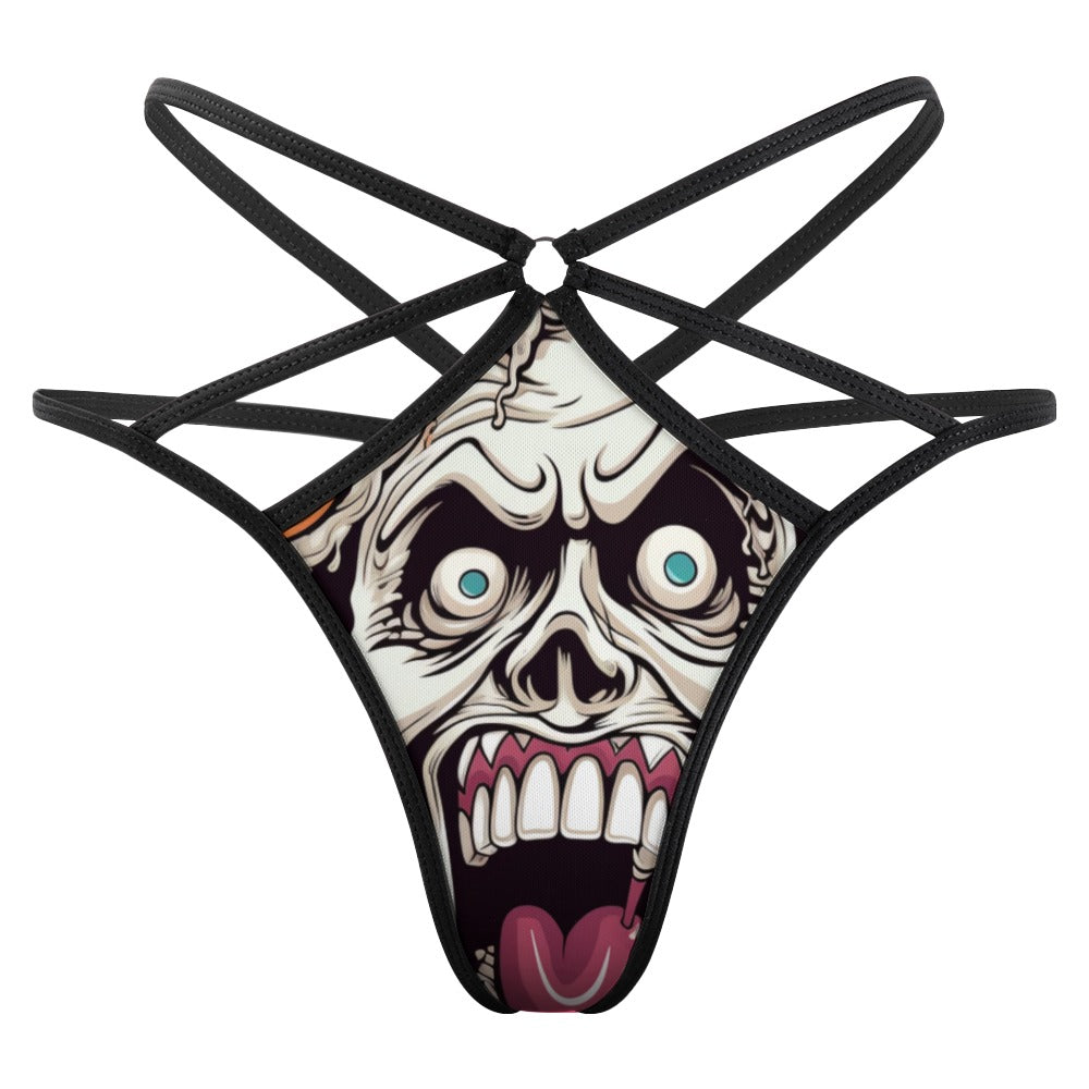 Snack Time Skull T-back Thong