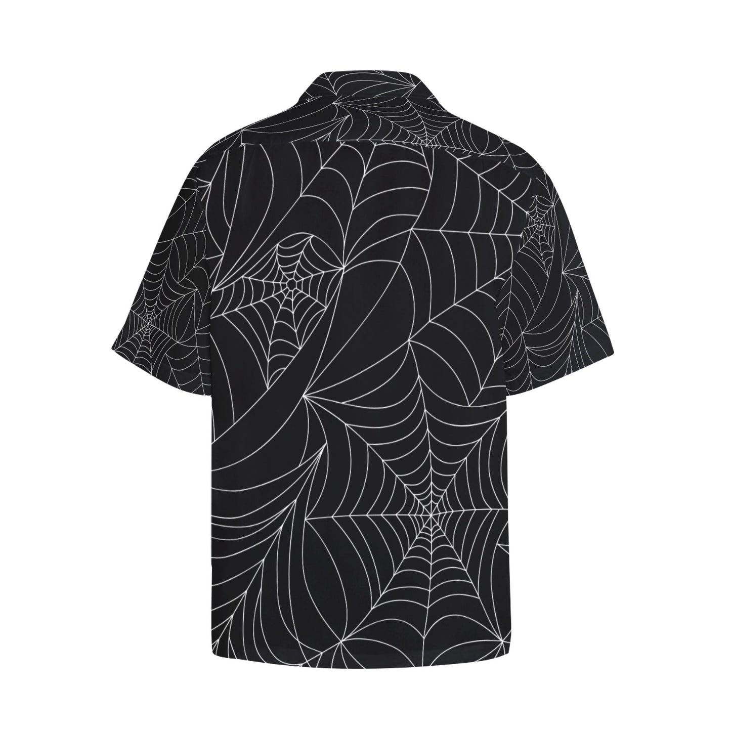 Spider Webs Hawaiian Shirt With Chest Pocket