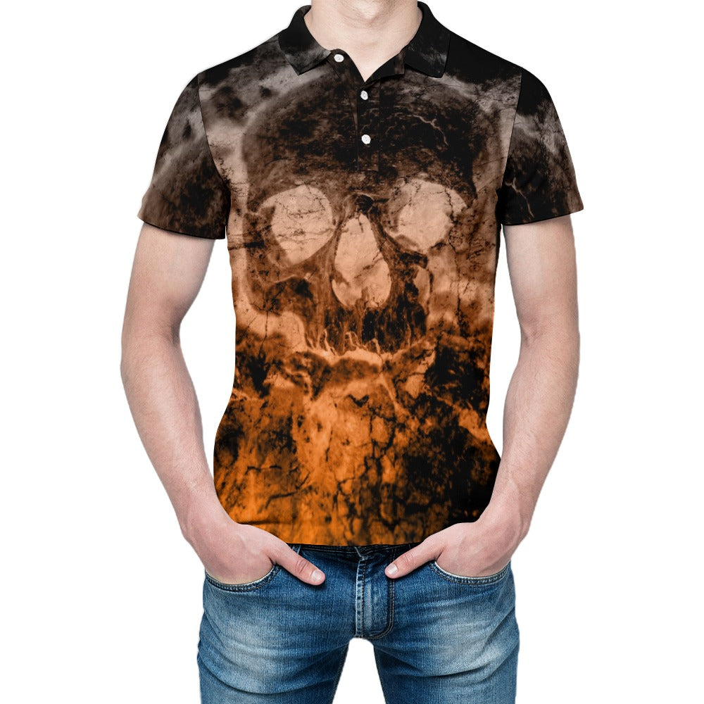 Smokey Skull Polo Shirt